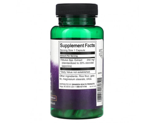 Мужское здоровье Swanson, Экстракт Mega Tribulus, 250 мг, 60 капсул Мужское здоровье Swanson, Экстракт Mega Tribulus, 250 мг, 60 капсул