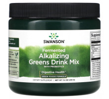 Зелень и зеленые овощи Fermented Alkalizing Greens Drink Mix With Probiotics, 7.4 oz (210 g)