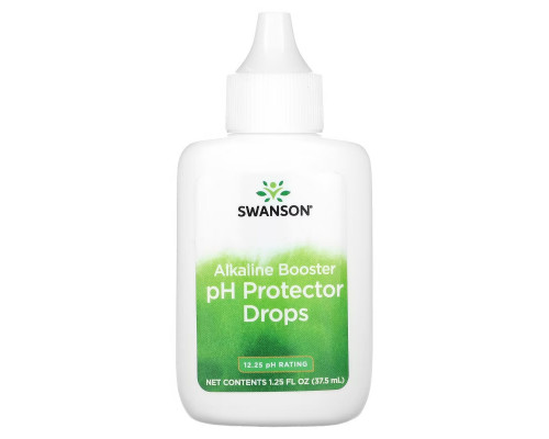 Swanson, Alkaline Booster, pH Protector Drops, 1.25 fl oz (37.5 ml) Swanson, Alkaline Booster, pH Protector Drops, 1.25 fl oz (37.5 ml)