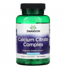 Swanson, Calcium Citrate Complex, 250 mg , 100 Capsules