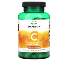 Swanson, Vitamin C With Rose Hips, 90 Capsules