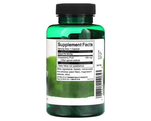 Swanson, Full Spectrum Chasteberry Fruit, 400 mg, 120 Capsules Swanson, Full Spectrum Chasteberry Fruit, 400 mg, 120 Capsules