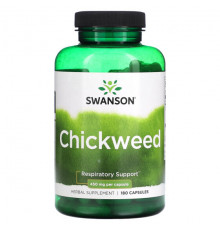 Растительные экстракты и настойки Swanson, Звездчатка, 450 мг, 180 капсул