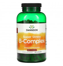 Swanson, Super Stress B-Complex With Vitamin C, 240 Capsules