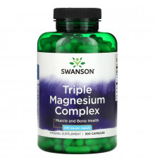 Swanson, Triple Magnesium Complex, 400 mg, 300 Capsules