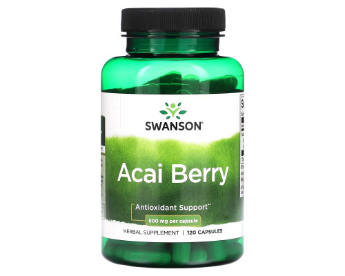 Swanson, Acai Berry, 500 mg , 120 Capsules