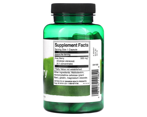 Swanson, Acai Berry, 500 mg , 120 Capsules