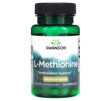 Swanson, L-Methionine, 500 mg, 30 Capsules