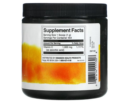 Swanson, Vitamin C Powder, 16 oz ( 454 g) Swanson, Vitamin C Powder, 16 oz ( 454 g)