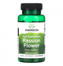 Swanson, Full Spectrum Passion Flower, 500 мг, 60 капсул