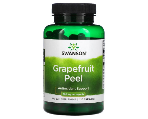 Swanson, Grapefruit Peel, 600 mg, 120 Capsules
