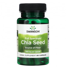 Суперфуды Full Spectrum Chia Seed, 400 mg, 60 Capsules