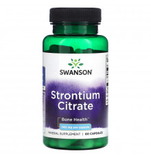 Swanson, Strontium Citrate, 340 mg, 60 Capsules