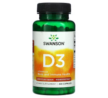 Swanson, Vitamin D3, 2,000 IU, 250 Capsules