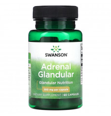 Swanson, Adrenal Glandular, 350 mg, 60 Capsules