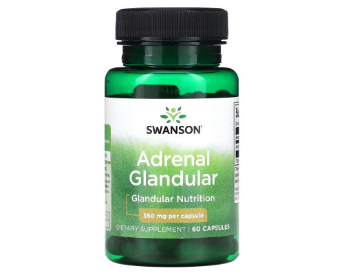 Swanson, Adrenal Glandular, 350 mg, 60 Capsules Swanson, Adrenal Glandular, 350 mg, 60 Capsules