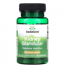 Swanson, Kidney Glandular, 500 mg, 60 Capsules