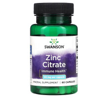 Swanson, Zinc Citrate, 30 mg , 60 Capsules