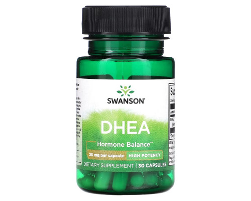 Swanson, DHEA, High Potency, 25 mg , 30 Capsules Swanson, DHEA, High Potency, 25 mg , 30 Capsules