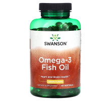 Swanson, Omega-3 Fish Oil, Lemon, 150 Softgels