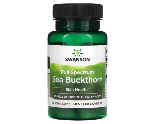 Swanson, Full Spectrum Sea Buckthorn, 60 Capsules Swanson, Full Spectrum Sea Buckthorn, 60 Capsules