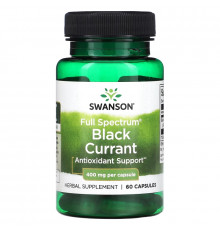 Swanson, Full Spectrum Black Currant, 400 mg, 60 Capsules