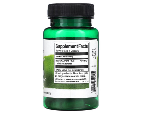 Swanson, Full Spectrum Black Currant, 400 mg, 60 Capsules Swanson, Full Spectrum Black Currant, 400 mg, 60 Capsules