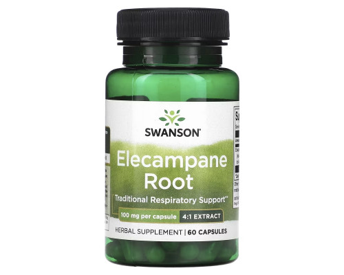 Swanson, Elecampane Root, 100 mg, 60 Capsules Swanson, Elecampane Root, 100 mg, 60 Capsules