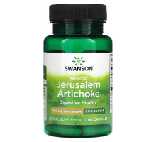 Swanson, Prebiotic Jerusalem Artichocke, 400 mg, 60 Capsules