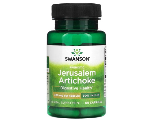 Swanson, Prebiotic Jerusalem Artichocke, 400 mg, 60 Capsules Swanson, Prebiotic Jerusalem Artichocke, 400 mg, 60 Capsules