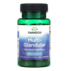 Мужское здоровье Swanson, Multi-Glandular, для мужского здоровья, 60 капсул
