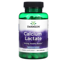 Swanson, Calcium Lactate, 100 mg , 100 Capsules