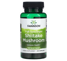 Swanson, Full Spectrum Shiitake Mushroom, 500 mg, 60 Capsules