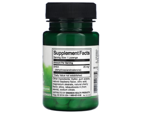 Swanson, DHEA, Natural Cherry, 25 mg, 60 Lozenges Swanson, DHEA, Natural Cherry, 25 mg, 60 Lozenges
