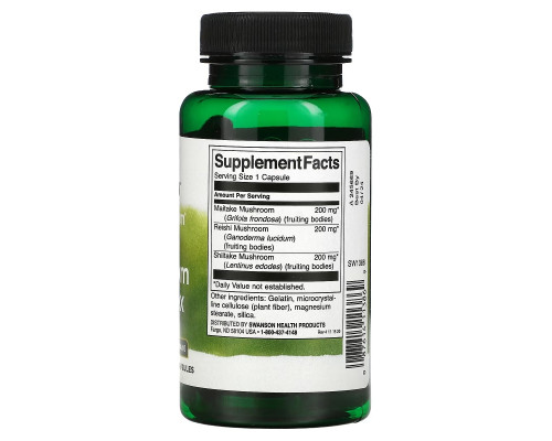 Swanson, Full Spectrum Triple Mushroom Complex, 60 Capsules Swanson, Full Spectrum Triple Mushroom Complex, 60 Capsules