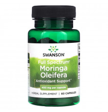 Swanson, Full Spectrum Moringa Oleifera, 400 mg, 60 Capsules