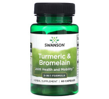 Swanson, Turmeric & Bromelain, 60 Capsules