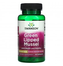 Swanson, Green Lipped Mussel, 500 mg, 60 Capsules