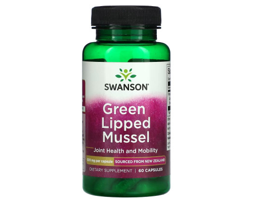 Swanson, Green Lipped Mussel, 500 mg, 60 Capsules Swanson, Green Lipped Mussel, 500 mg, 60 Capsules