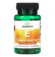 Swanson, Vitamin E, 180 mg (400 IU), 60 Softgels