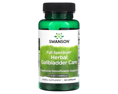 Swanson, Full Spectrum Herbal Gallbladder Care, 60 Capsules Swanson, Full Spectrum Herbal Gallbladder Care, 60 Capsules