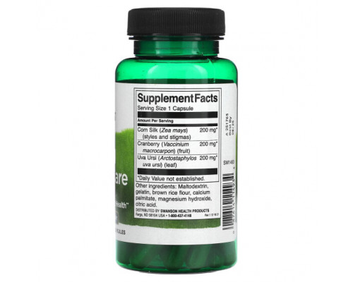 Растительные экстракты и настойки Swanson, Herbal Urinary Care, 60 капсул Растительные экстракты и настойки Swanson, Herbal Urinary Care, 60 капсул