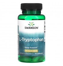 Swanson, L-Tryptophan, 500 mg, 60 Capsules
