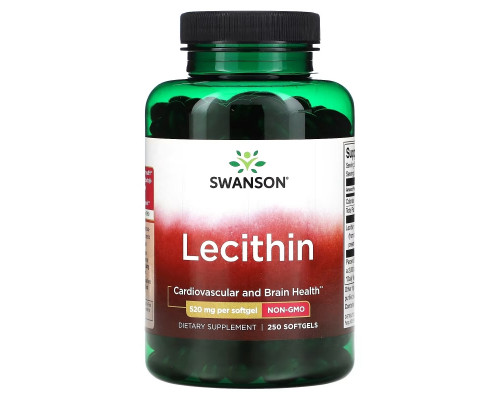 Swanson, Lecithin, 520 mg, 250 Softgels Swanson, Lecithin, 520 mg, 250 Softgels