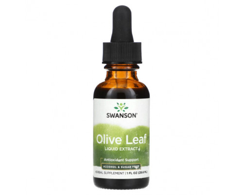 Зелень и зеленые овощи Swanson, Olive Leaf, жидкий экстракт, 29,6 мл (1 жидк. Унция) Зелень и зеленые овощи Swanson, Olive Leaf, жидкий экстракт, 29,6 мл (1 жидк. Унция)