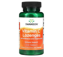 Swanson, Vitamin C Lozenges with Echinacea and Slippery Elm, 60 Lozenges