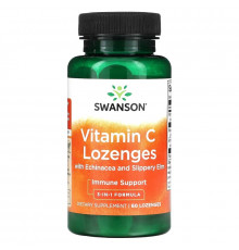 Swanson, Vitamin C Lozenges with Echinacea and Slippery Elm, 60 Lozenges