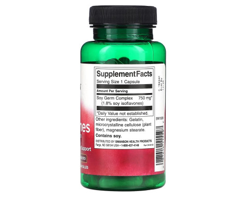 Swanson, Soy Isoflavones, 750 mg, 60 Capsules Swanson, Soy Isoflavones, 750 mg, 60 Capsules