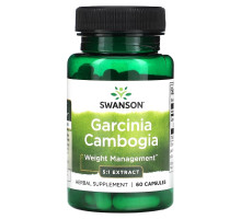 Swanson, Garcinia Cambogia 5:1 Extract, 60 Capsules