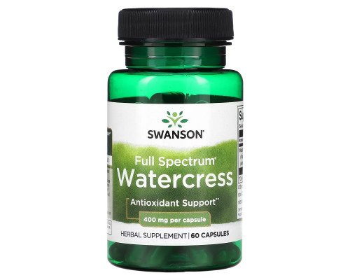 Swanson, Full Spectrum Watercress, 400 mg, 60 Capsules Swanson, Full Spectrum Watercress, 400 mg, 60 Capsules